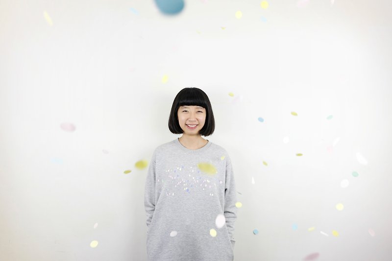 Xiaofang day and ✎ trance bubbles / pockets Dress - ชุดเดรส - วัสดุอื่นๆ สีเทา
