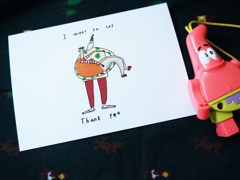 Thank you ♬聖誕系列明信片 - การ์ด/โปสการ์ด - กระดาษ หลากหลายสี