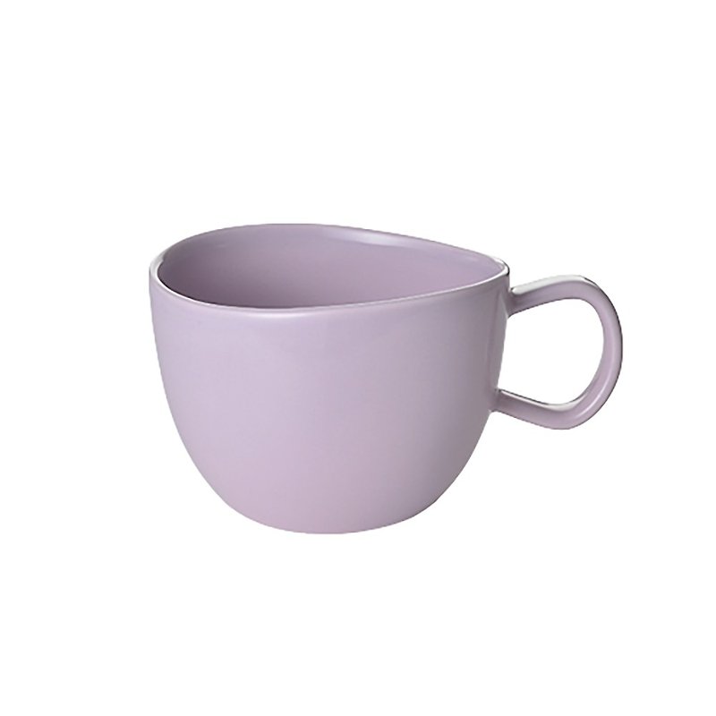 [Flower Series] Big Soup Bowl (Pink Purple) - Bowls - Other Materials Purple