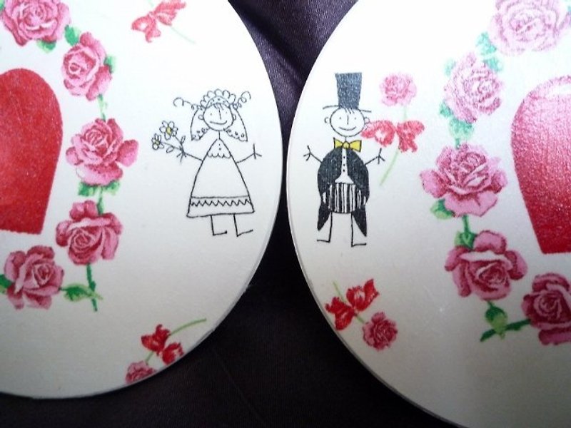 [Mio DCP] 2012 Valentine's Day Series - indispensable love absorbent coaster set Coasters 20120204 - ที่รองแก้ว - วัสดุอื่นๆ 