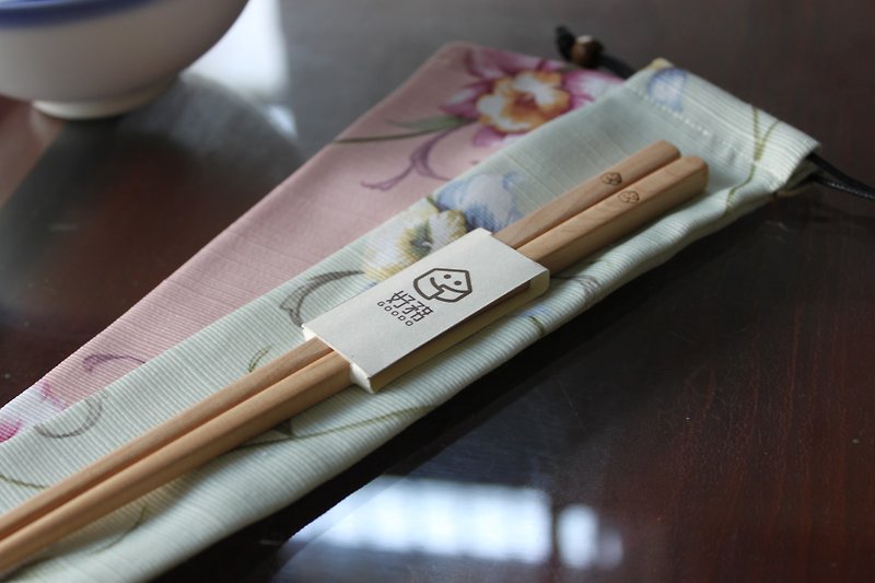 [GOODO good service Manually × cloth for / Maximo Oliveros good food chopsticks beam port bags Group / chopsticks / tote / chopsticks bag (hot summer-June) - ตะเกียบ - ไม้ 
