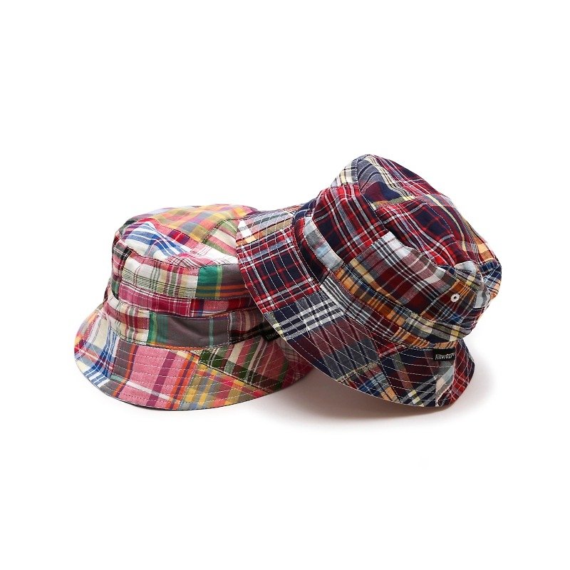 Filter017 - hat - Filter017 Plaid Reversible Bucket Hat Plaid sided wearing hat - Hats & Caps - Other Materials Multicolor