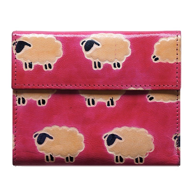 Earth tree fair trade - "Goat Series" - short clips (sheep) - Wallets - Genuine Leather 