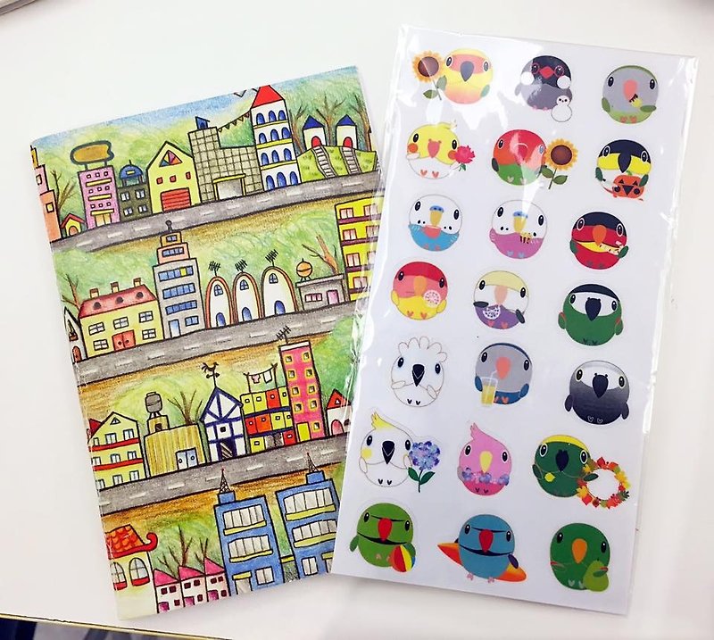 Add a small sticker for the bird in December (you can purchase any of the works here!!!) - สติกเกอร์ - กระดาษ หลากหลายสี