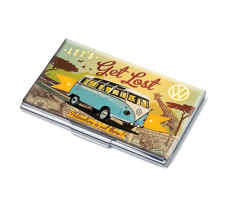VW BULLI metal business card holder/box - Card Stands - Other Metals Multicolor
