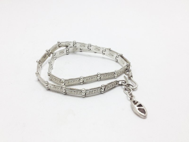 Phyllis Five, Sterling Silver Bracelet, Snow Silver | Phyllis - Bracelets - Other Metals Gray