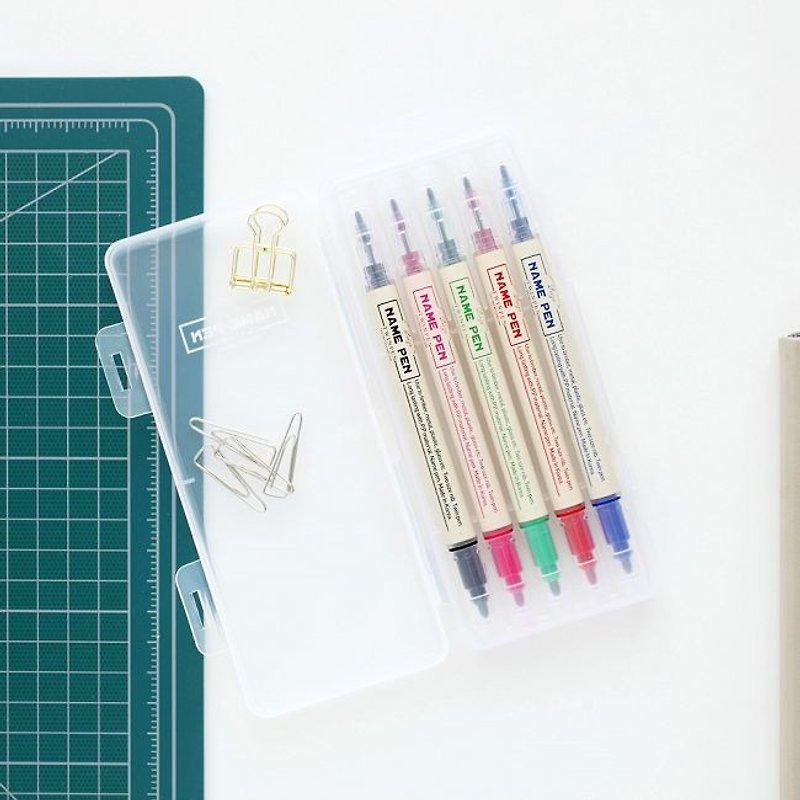 5-color oily double-headed pen set (5 in), LWK97626 - อุปกรณ์เขียนอื่นๆ - พลาสติก หลากหลายสี