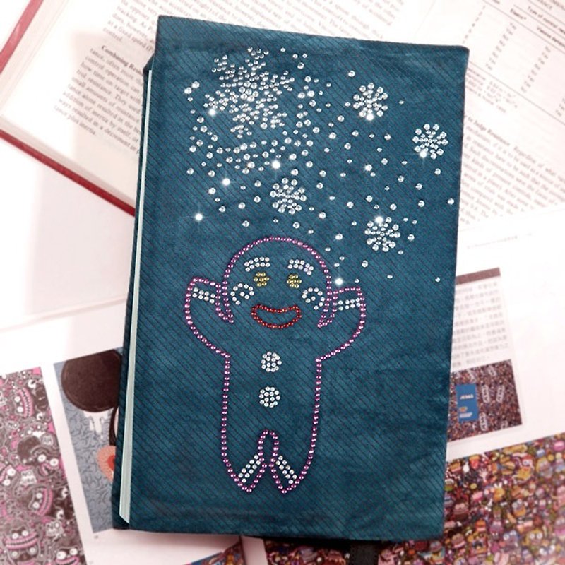 [GFSD] Rhinestone Boutique-Full of Christmas Spirit [Little Gingerbread Man] Book Wear - Book Covers - Other Materials Blue