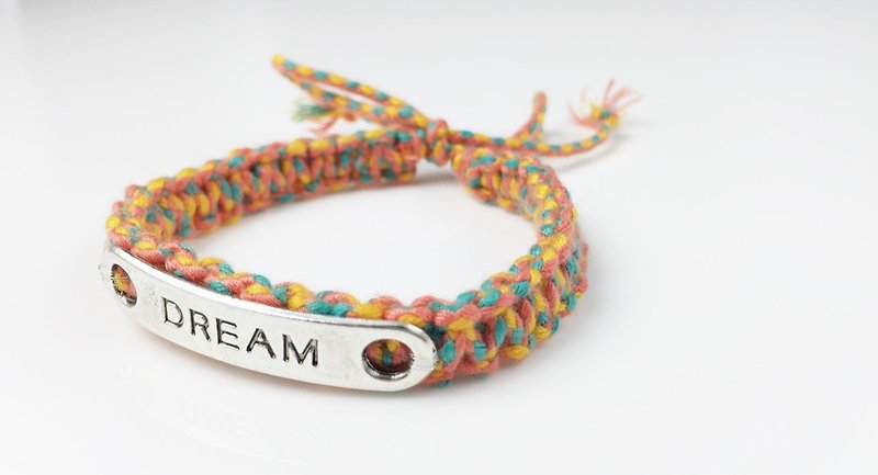 DREAM braid series (Valentine's Day Collection) - Integrated color orange - Bracelets - Other Materials Orange
