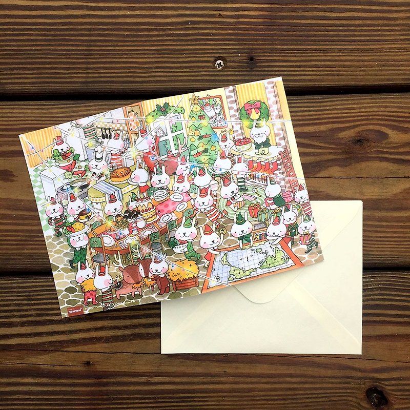 Gift Card｜Happy New Year Bunny Card - การ์ด/โปสการ์ด - กระดาษ หลากหลายสี