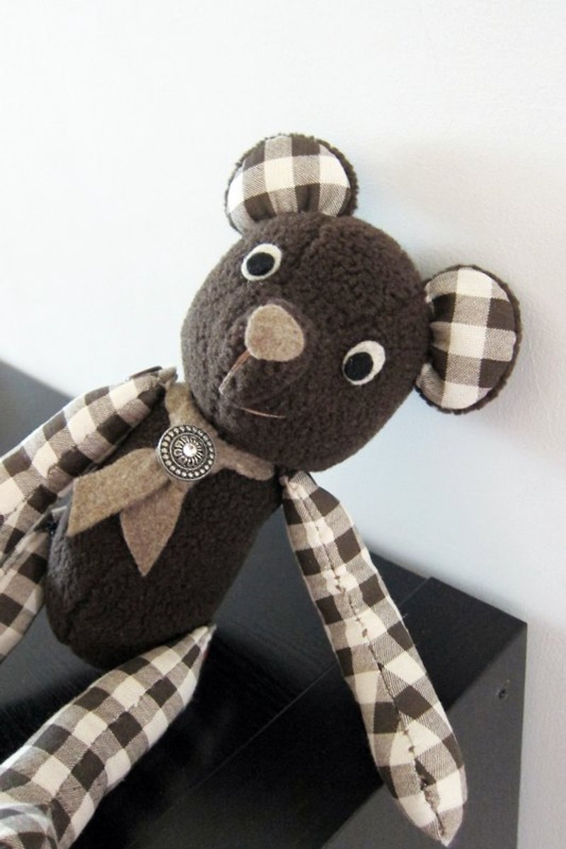 Handmade dolls ─ Brown Bears - ตุ๊กตา - วัสดุอื่นๆ 