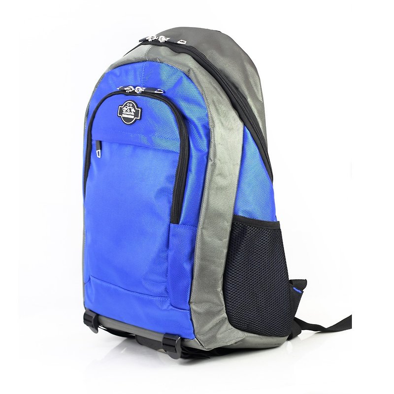 【換季特賣】AM輕旅行後背包(搭色款) 可裝15吋筆電 - 後背包/書包 - 聚酯纖維 藍色