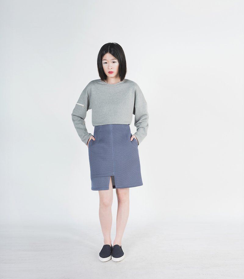 Victoria High Waisted Layered Skirt - Skirts - Other Materials Blue