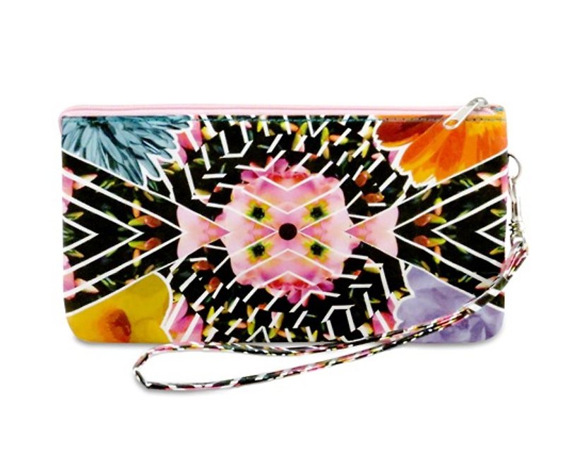 Mighty Wristlet Multilayer Clutch - Floral Fractal - Clutch Bags - Other Materials Multicolor