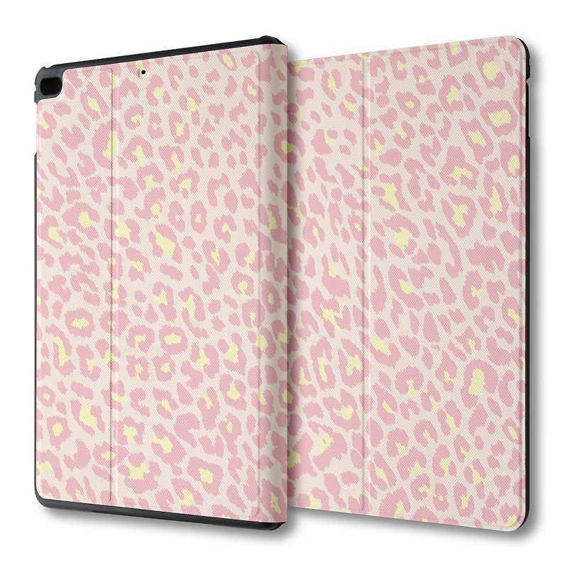 AppleWork iPad Air multi-angle flip leather pink leopard PSIBA-003P - Tablet & Laptop Cases - Plastic Pink