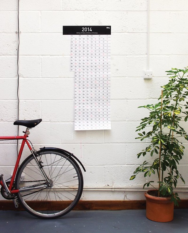 DOIY 2014 carpe diem Calendar - ปฏิทิน - กระดาษ ขาว