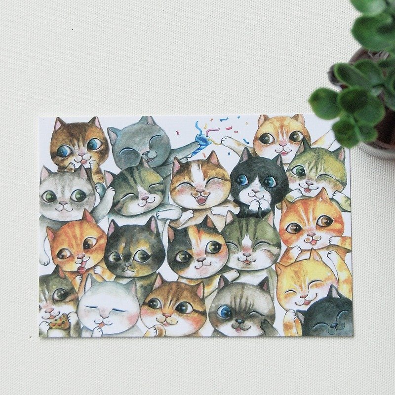 fish cat / postcard - Cards & Postcards - Paper 