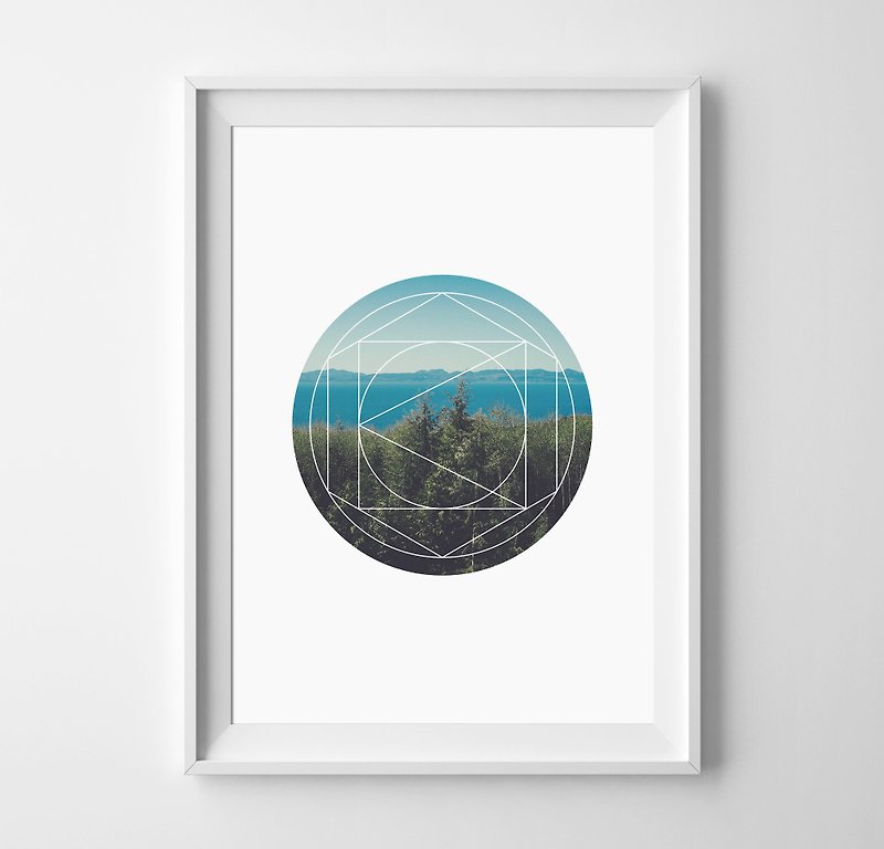 Geometric customizable posters - Wall Décor - Paper 