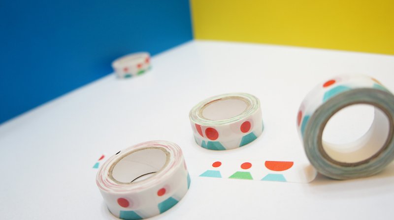 Fuji paper tape - Washi Tape - Paper Multicolor
