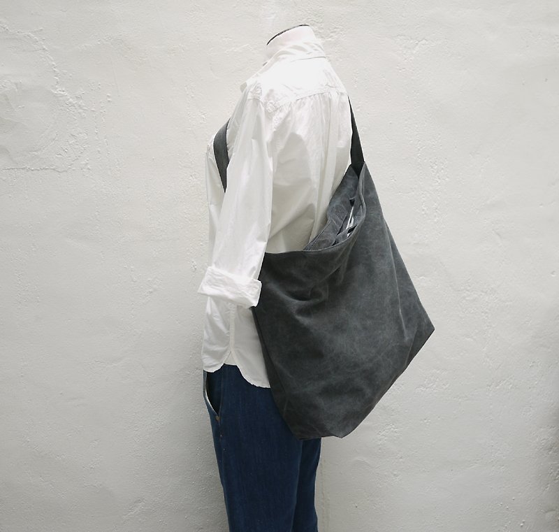 Atlas 2 Ways Shoulder Bag L Canvas - Messenger Bags & Sling Bags - Other Materials 