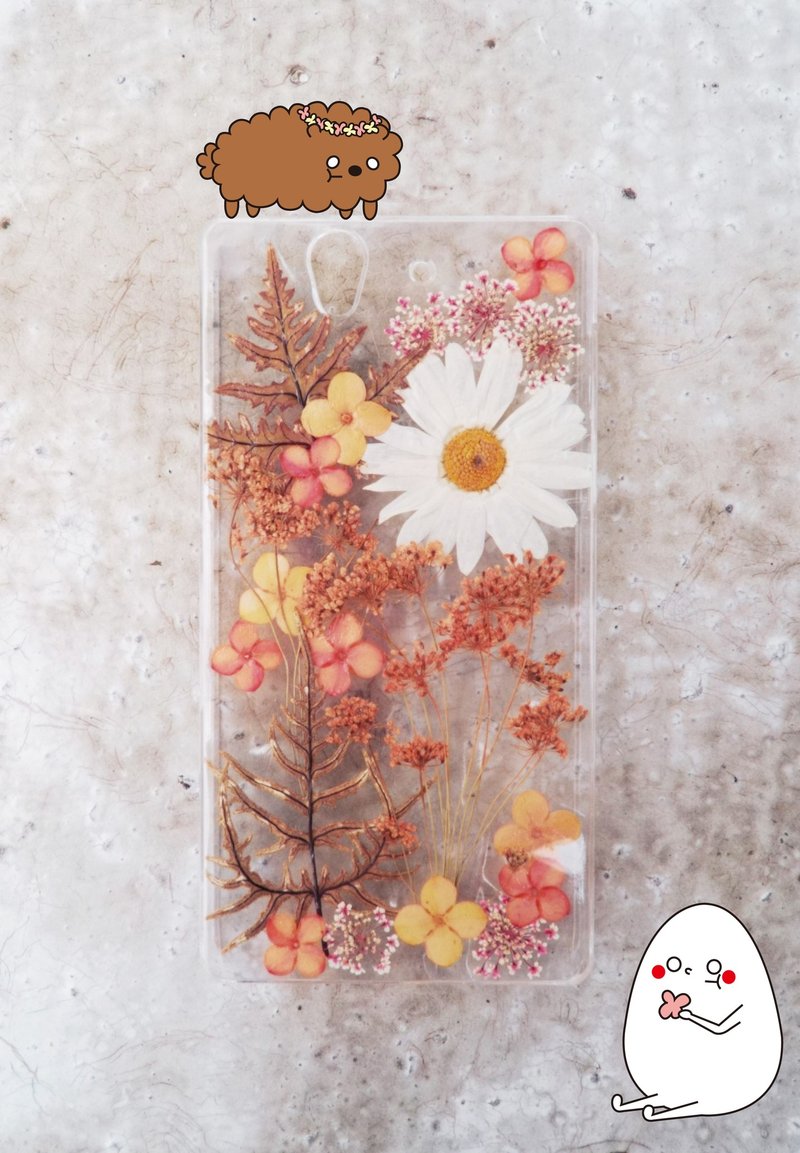 Iger design ◆ hand made pressed flower phone shell _ Yan Xia - จัดดอกไม้/ต้นไม้ - พืช/ดอกไม้ 