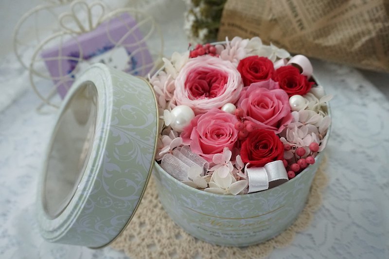 Valentine's Day limited - Preserved flowers immortalized roses flower boxes*exchange gifts*Valentine's Day*wedding*birthday gift - ตกแต่งต้นไม้ - พืช/ดอกไม้ สึชมพู