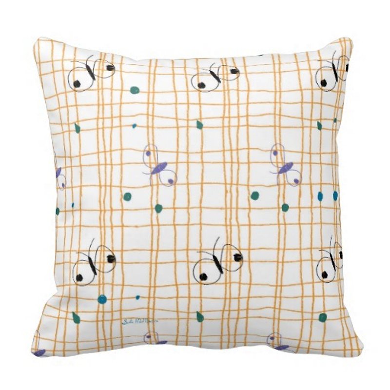 蝶の夢 - オリジナル枕枕カバーオーストラリア - 枕・クッション - その他の素材 オレンジ