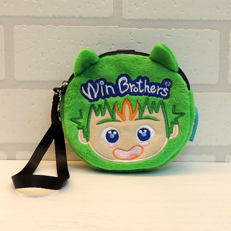Winbrothers coin wallet doll (B-win) - Clutch Bags - Other Materials Green