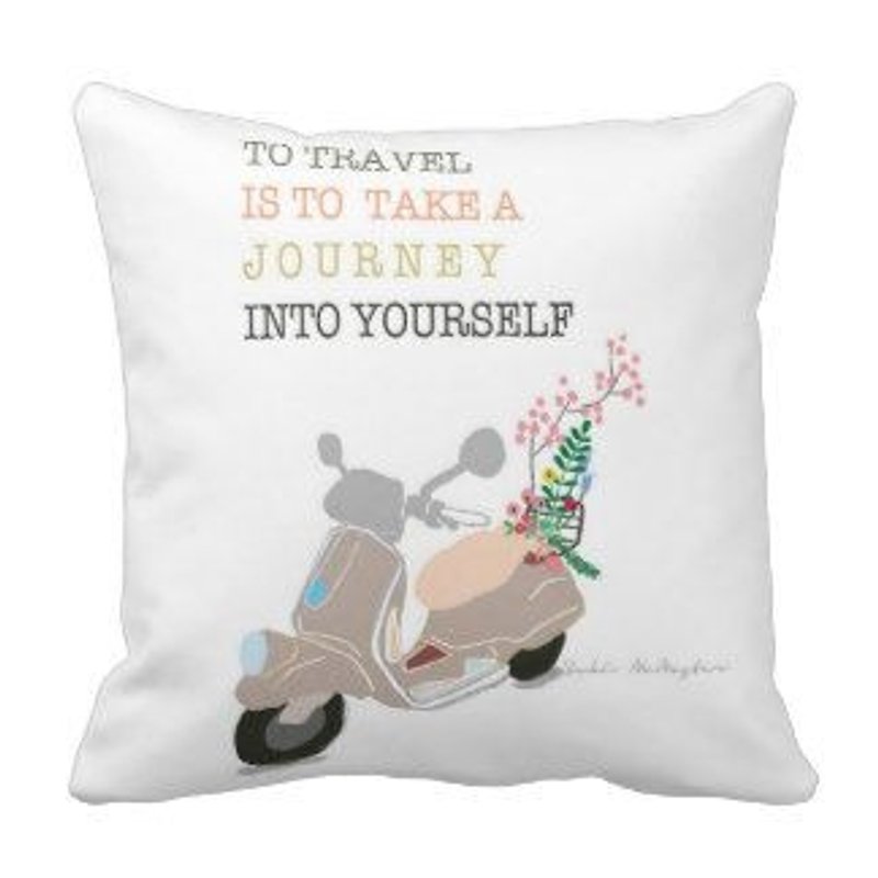 The meaning of travel-original Australian pillowcase - Items for Display - Other Materials Multicolor