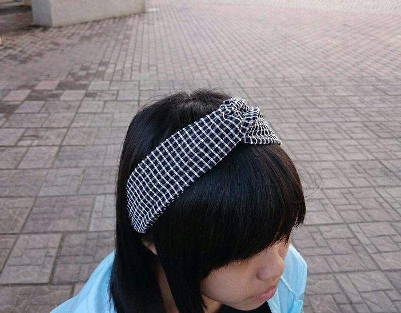 Black cross hair band princess - Headbands - Other Materials 