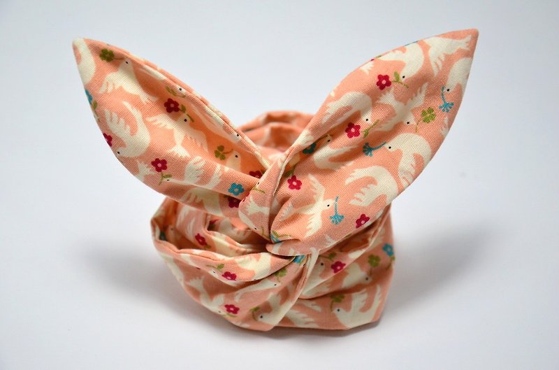 Pink Orange Heping Pigeon_Rabbit Ears Headband - Headbands - Other Materials 