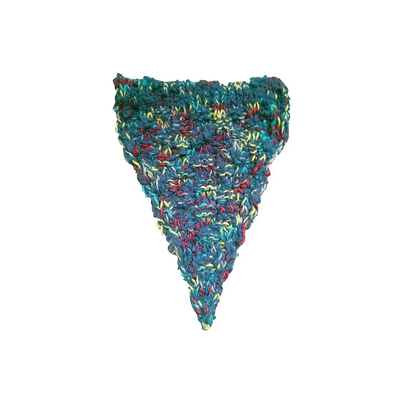 Lan Yarn Triangle Flag-Bright Blue Background - Items for Display - Other Materials Blue