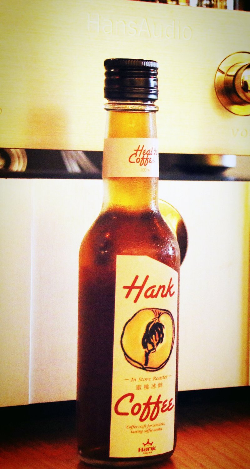 【漢克咖啡Hank coffee】蜜桃冰粹咖啡 (兩瓶入) - 咖啡/咖啡豆 - 新鮮食材 黑色