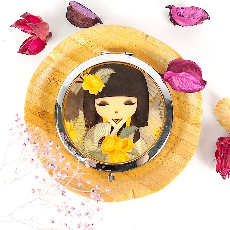 Mirror - Naomi sincere beauty [Kimmidoll and blessing doll] - Makeup Brushes - Other Metals Yellow