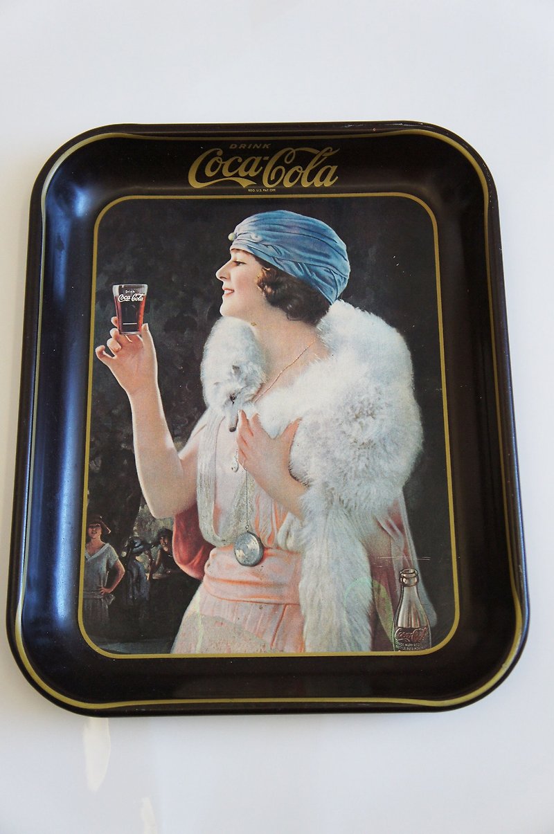 Coca-Cola pattern iron tray PdB antique - Items for Display - Other Materials Multicolor