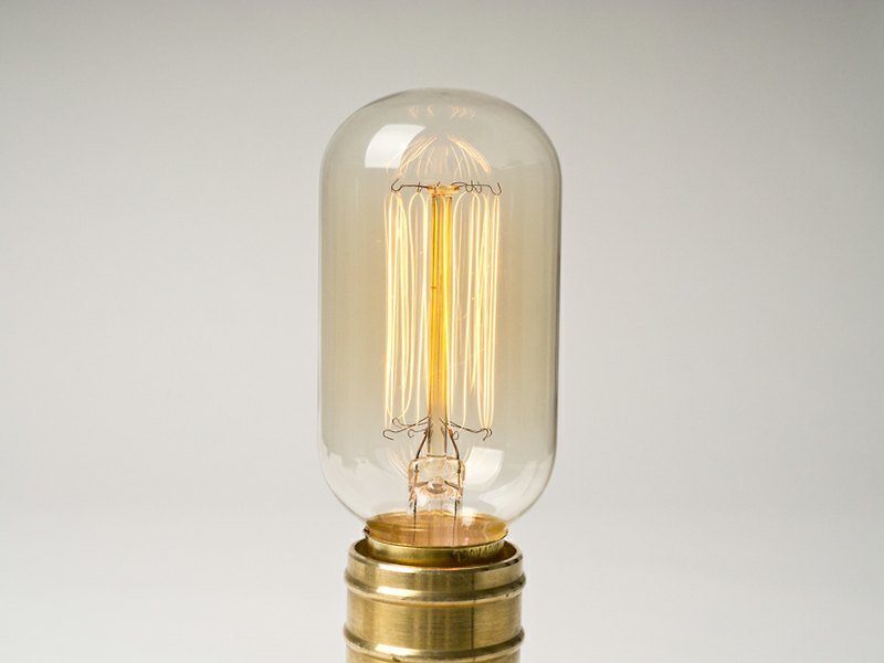 エジソン炭素フィラメント電球S - 照明・ランプ - ガラス ゴールド