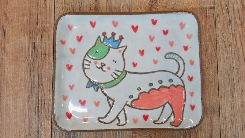 [modeling disk] cat little prince ─ love love - Pottery & Ceramics - Other Materials 