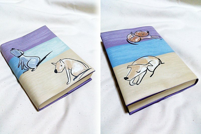 dog poses-A6 Waterproof Canvas Limited Edition - Notebooks & Journals - Waterproof Material 