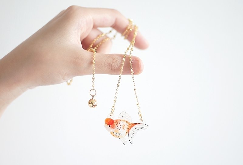 [Horned forest] summer series goldfish necklace - Other - Other Materials 