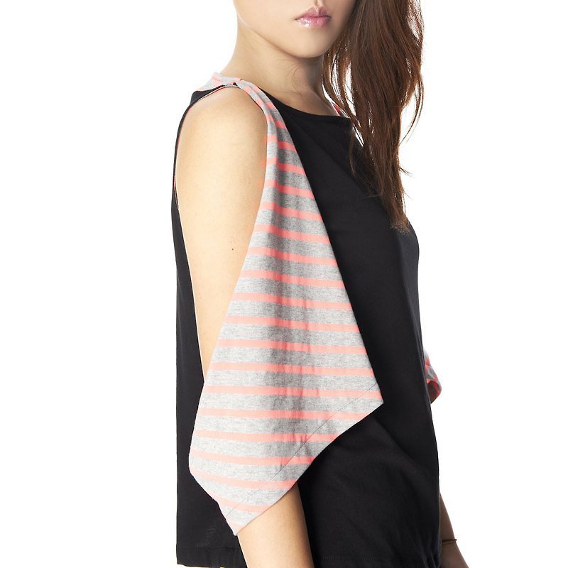 【Top】_Triangle shawl top_ - Women's Vests - Other Materials Black