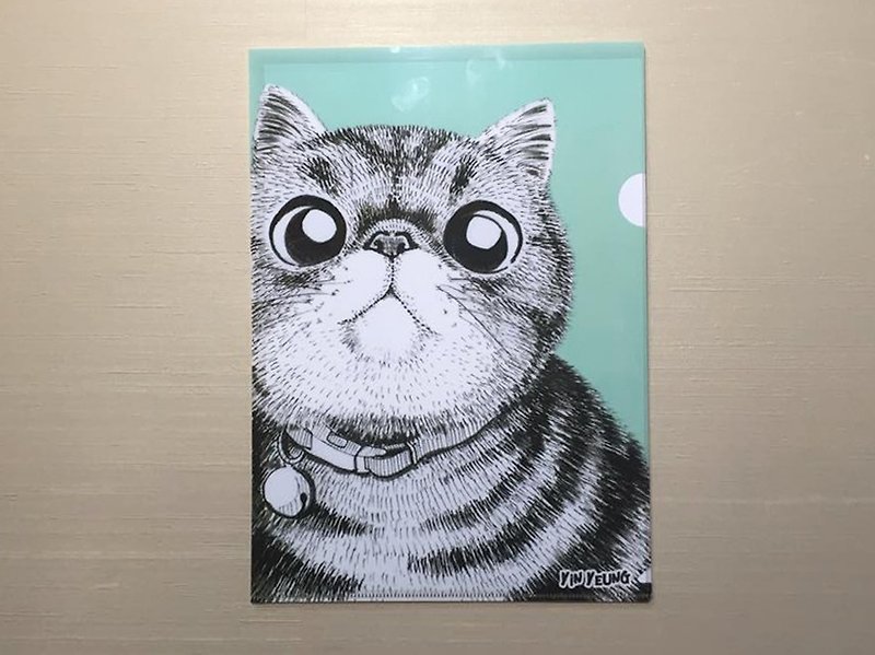 Kokichi different short cat A4 folder - Folders & Binders - Plastic Multicolor
