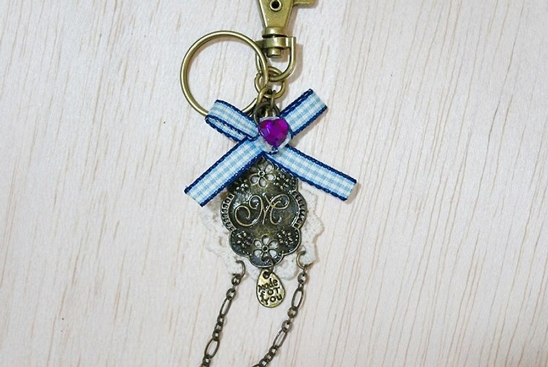 >>>>Key ring + pendant-retro style-=>Limited*1 - Keychains - Aluminum Alloy Blue