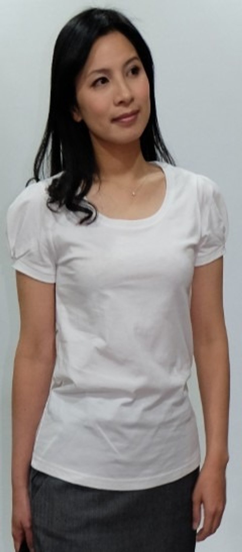 Gain Giogio (Female) Princess Sleeve 100% Organic Cotton T - เสื้อยืดผู้หญิง - ผ้าฝ้าย/ผ้าลินิน สีดำ