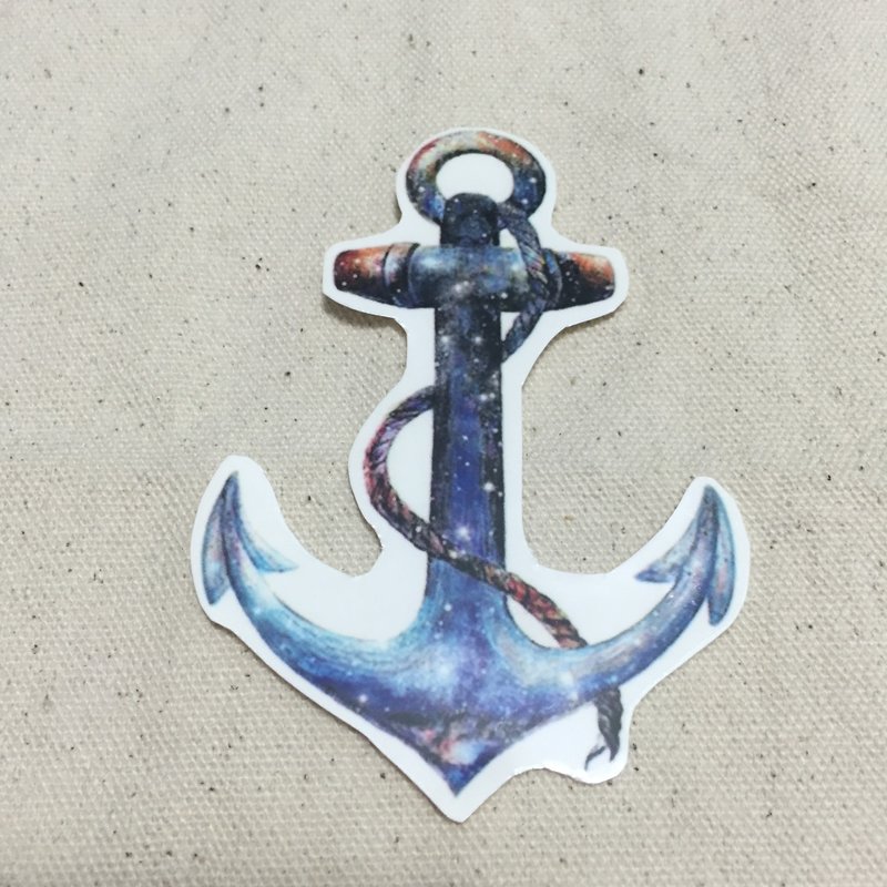Anchor 紋身貼紙 (Anchor Tattoo Sticker) - 紋身貼紙/刺青貼紙 - 防水材質 藍色