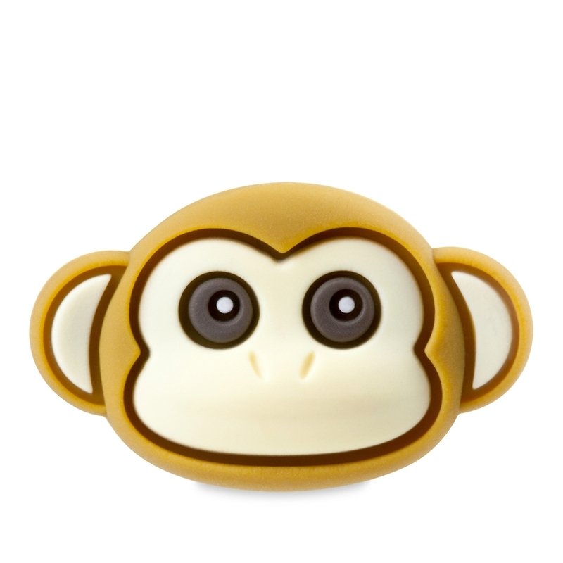 Bone Button interchangeable buckle colorful funny - Monkey - Other - Other Materials Brown