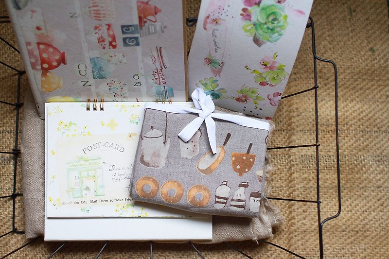 WU Zhao Yi: linen tea towels (bread yellow) + Calendar - Notebooks & Journals - Paper 
