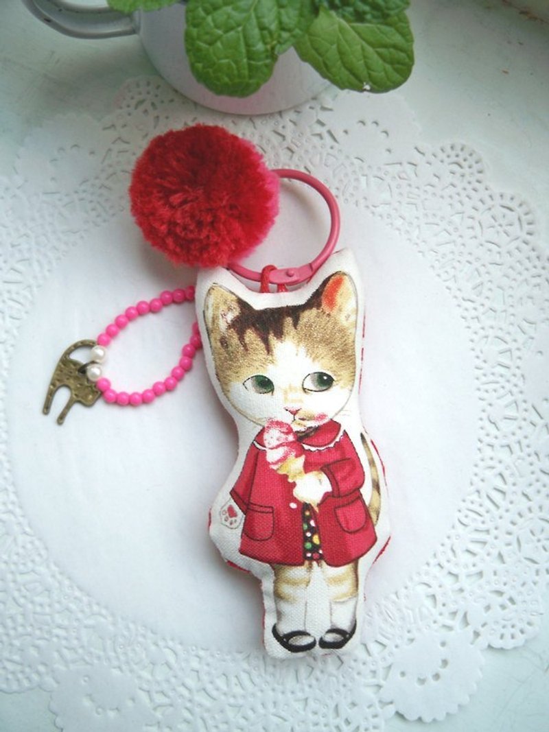 Catwoman E-E - Charms - Other Materials Red