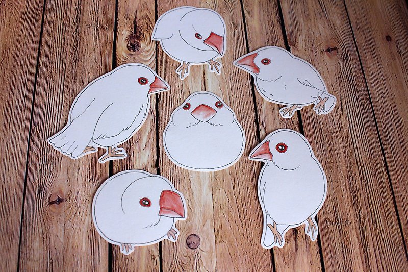 Happiness is defined. Happiness Only. Bai Bird sticker set - Stickers - Paper White