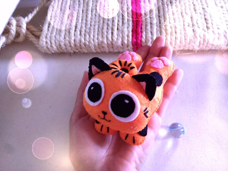Non-woven~Poppy Cat~Mix~Orange Treasure~8cm - เย็บปัก/ถักทอ/ใยขนแกะ - เส้นใยสังเคราะห์ หลากหลายสี