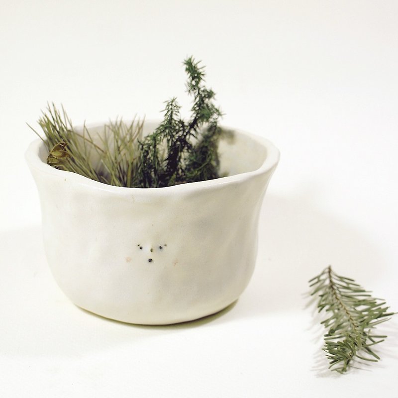 ﹝ feel as ﹞ bacteria pottery cup man - Mountain Source - Pottery & Ceramics - Other Materials White